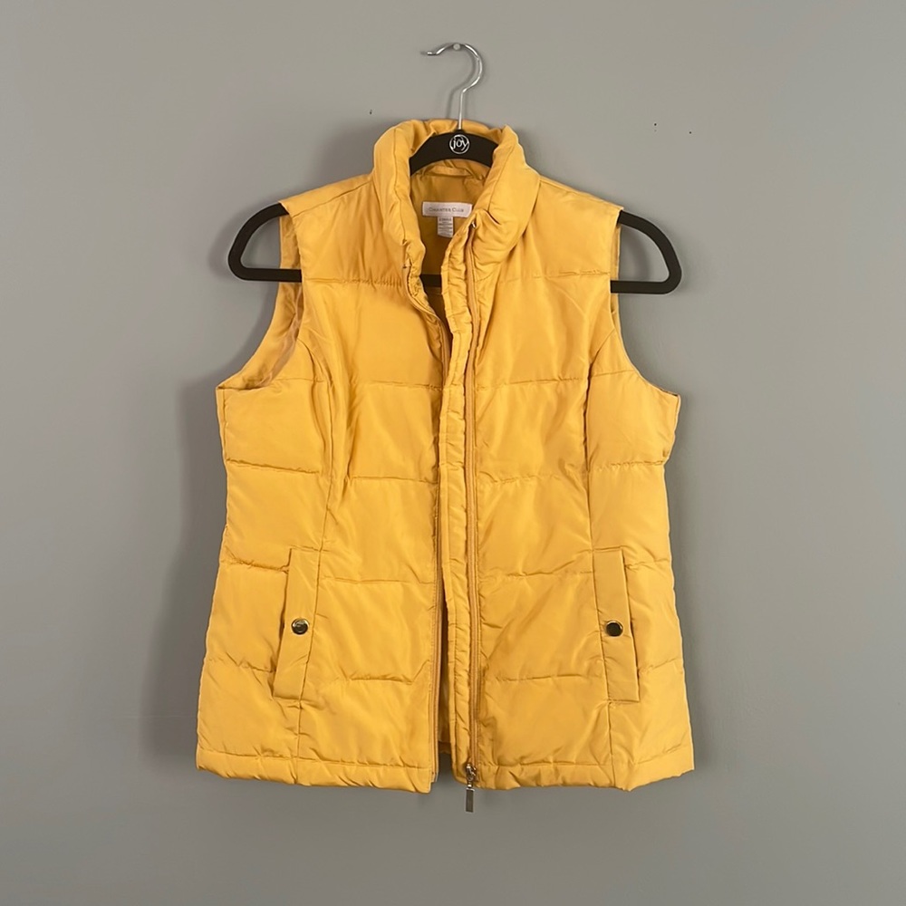 Yellow Charter Club Vest XS
